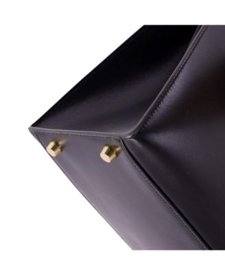 Kelly 32 Handbag Black Box Calf with Gold Hardware