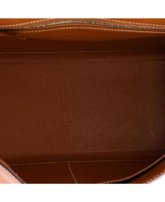Kelly 28 Handbag Brown Madame with Palladium Hardware