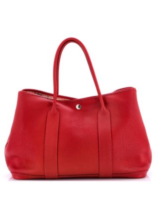 36 Garden Party Tote Leather with Printed Interior