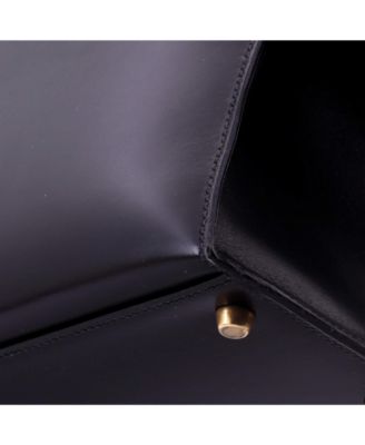 Kelly 32 Handbag Black Box Calf with Gold Hardware