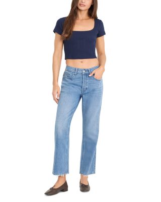 Weightless Boyfriend High Rise Ankle Jeans in Indigo961