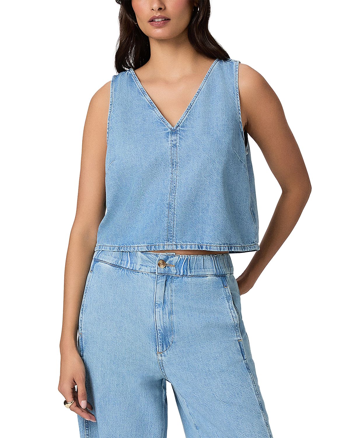 Paige Zola Denim Top