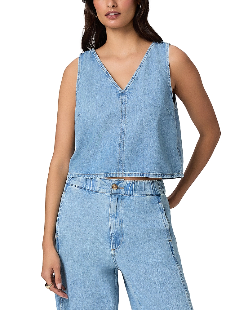 Paige Zola Denim Top