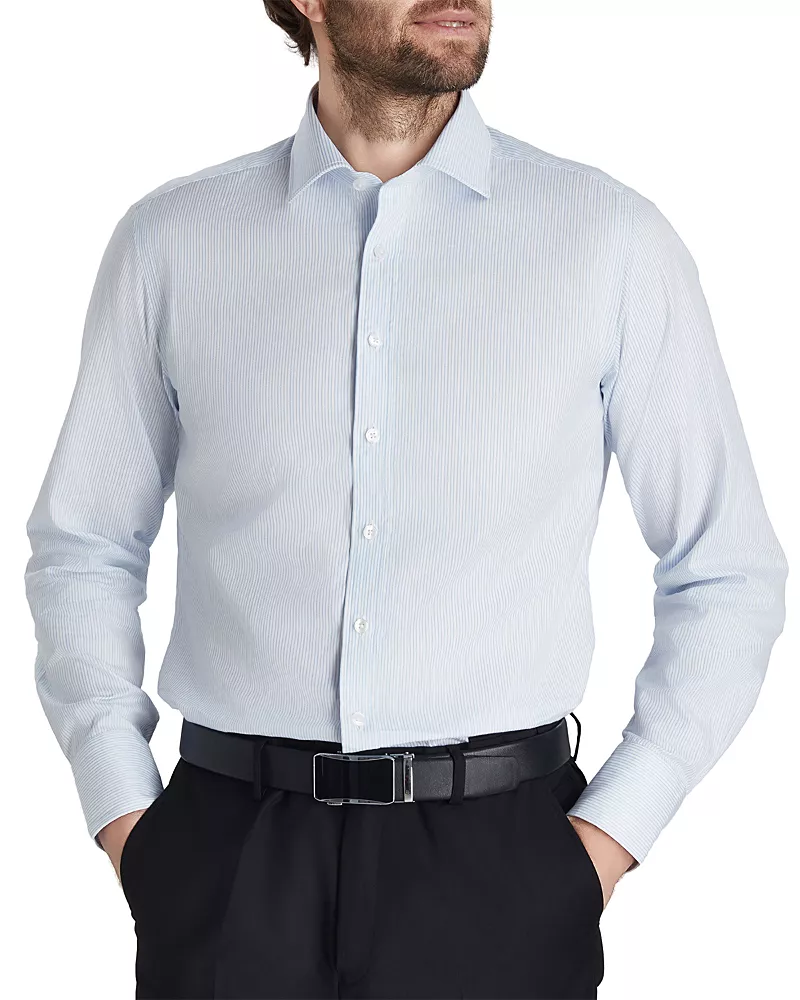 Thomas Pink Stripe Dress Shirt