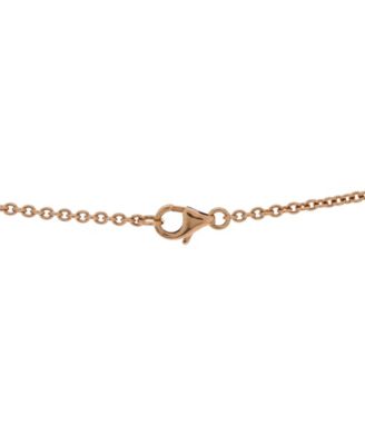  Love Interlocking Necklace 18K Rose Gold, 17.25"