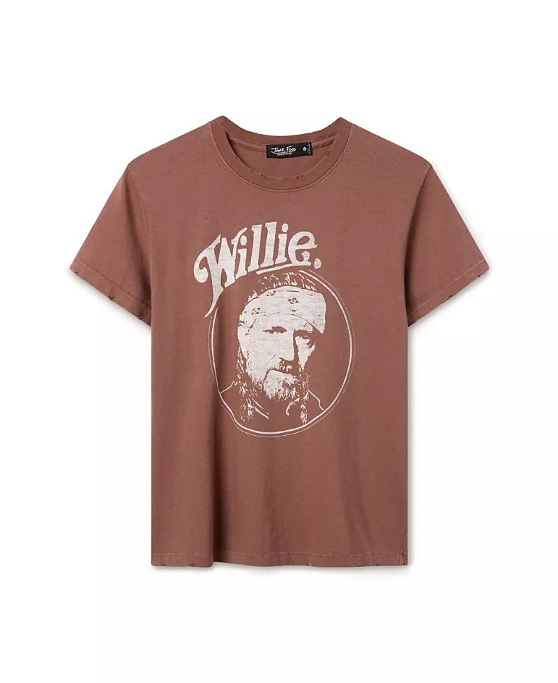 Junk Food Clothing Women's Willie Nelson and the Family Vintage Tee