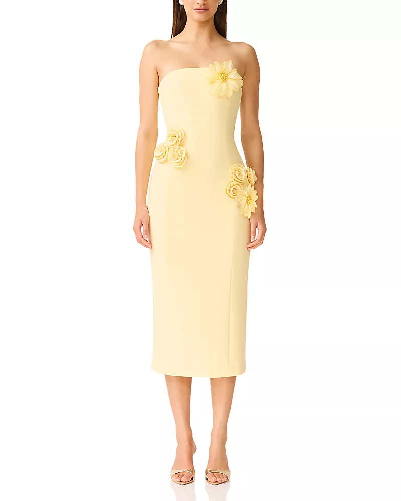 Elliatt Ilana Floral Applique Midi Dress