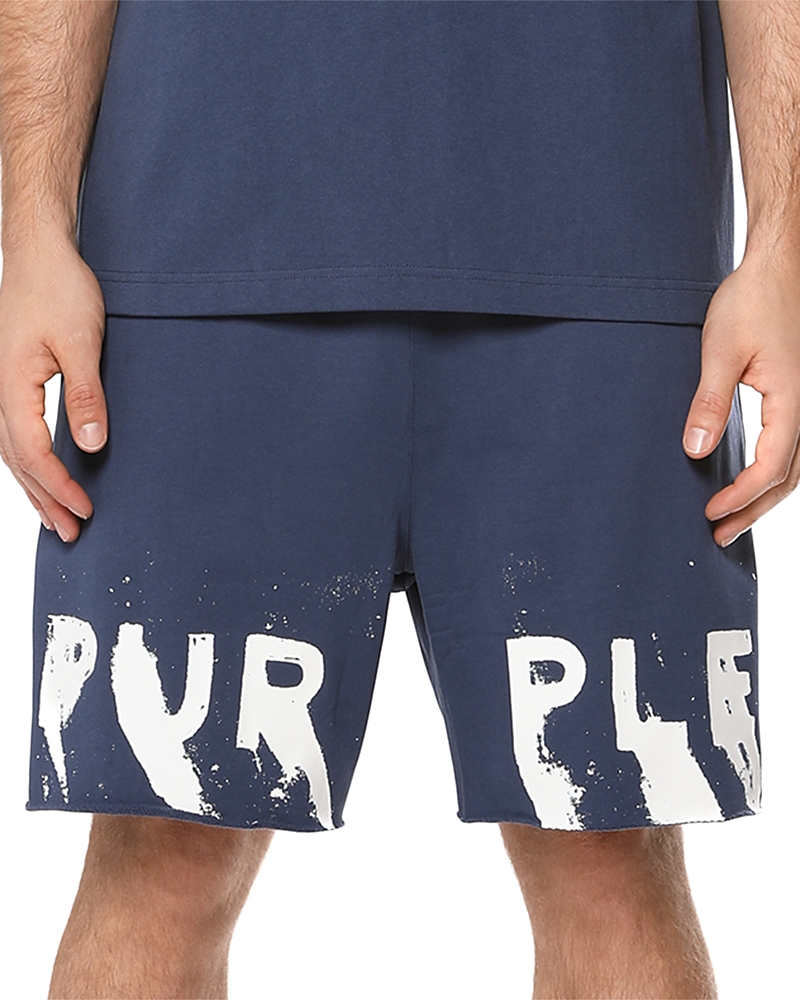 Purple Brand Midweight Fleece Pull On Shorts
