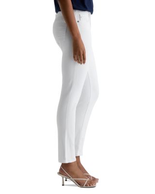 Prima Mid Rise Ankle Cigarette Jeans in White