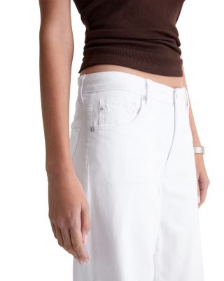 Saige High Rise Wide Leg Jeans in Gallery White