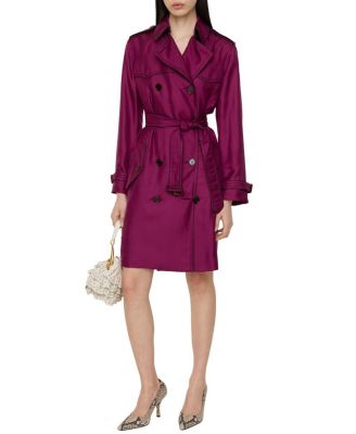 Long Silk Foxfield Trench Coat