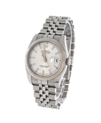  Oyster Perpetual Datejust Automatic Watch in Stainless Steel and White Gold 36mm