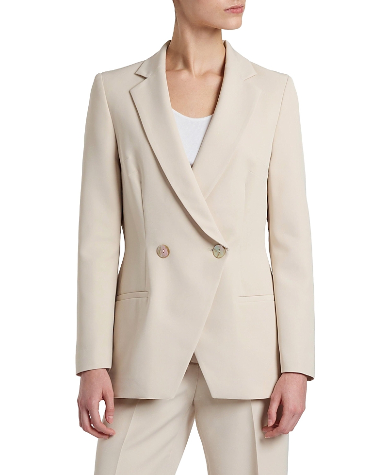 Santorelli Rowan Double Breasted Blazer in Soft Stretch Crepe