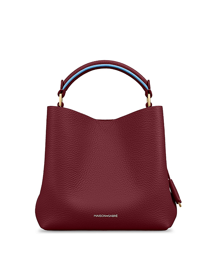 Maison De Sabre Leather Mini Leather Bucket Bag