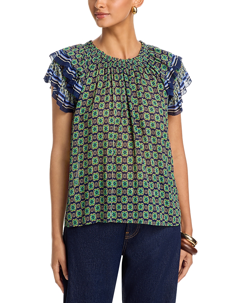 Velvet by Graham & Spencer Dahlia Ruffle Sleeve Top