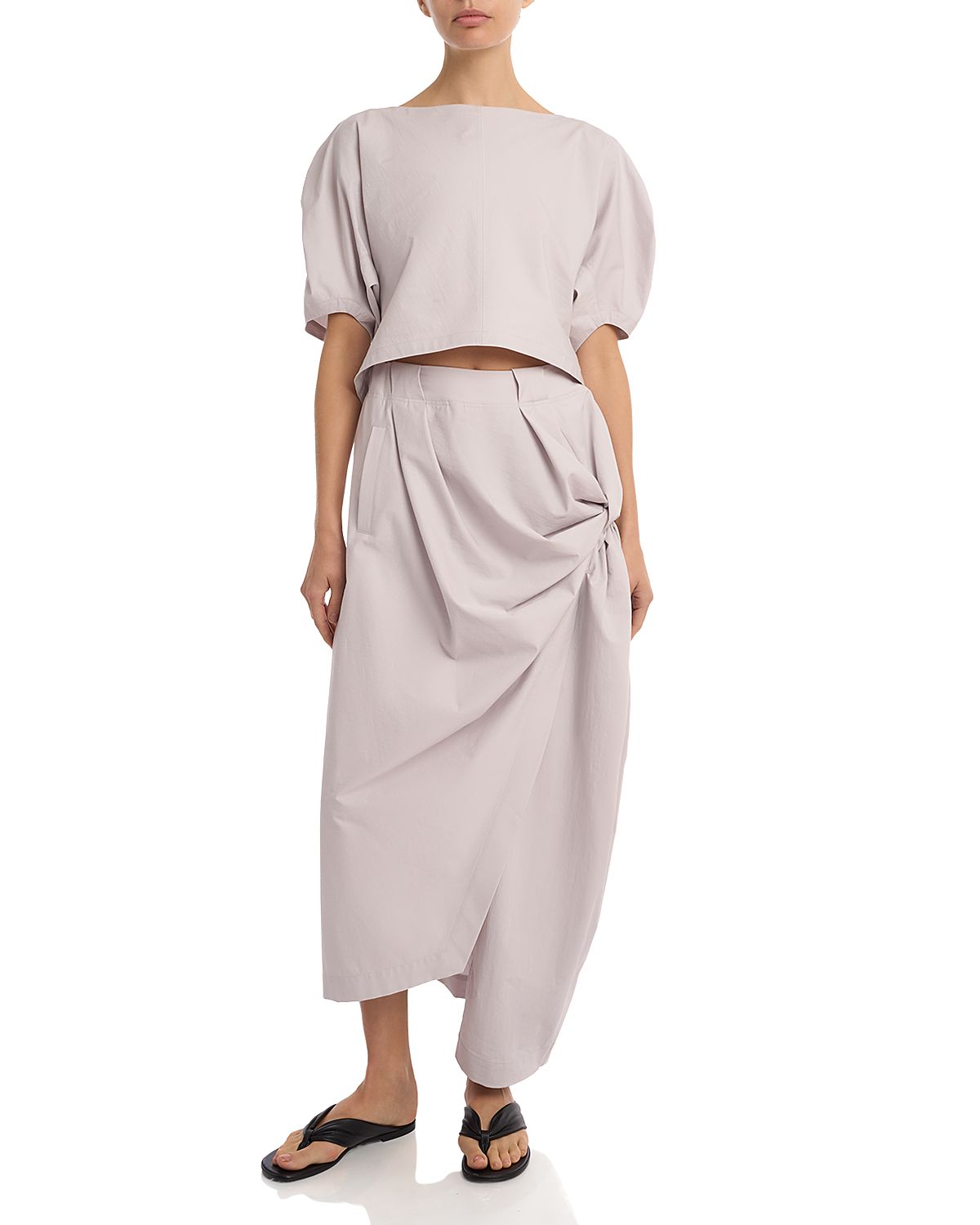Pleats Please Issey Miyake Twisted Drape Pants