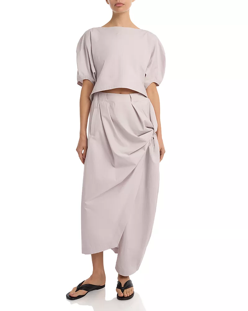 Pleats Please Issey Miyake Twisted Drape Pants