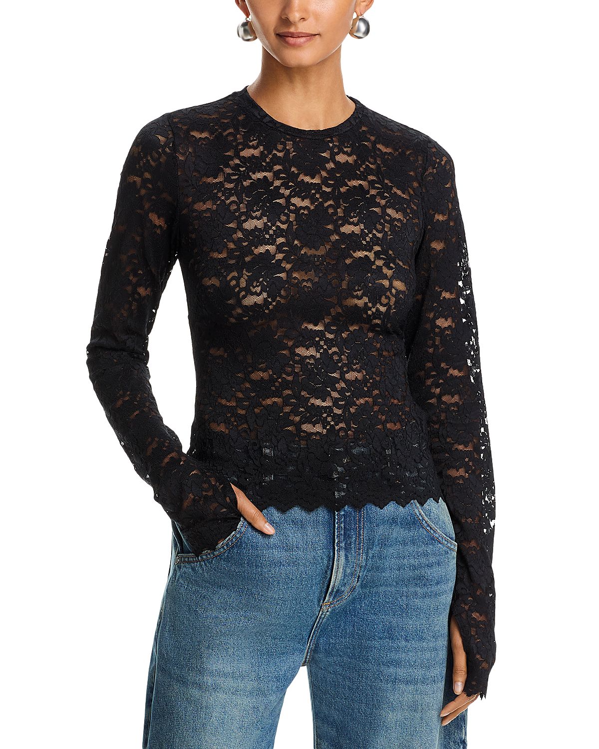 Afrm Kaylee Lace Top