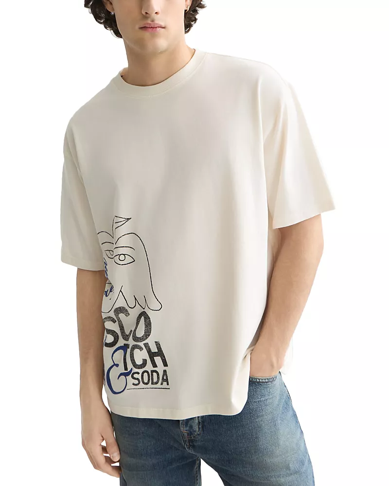 Scotch & Soda Worked Out Logo T-Shirt