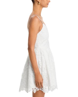 Structured Lace Ballerina Mini Dress