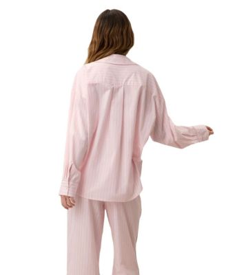 Airy Cotton Piped Button Down