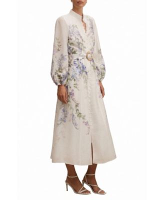  Women's Sheridan Placement Print Midi Dress