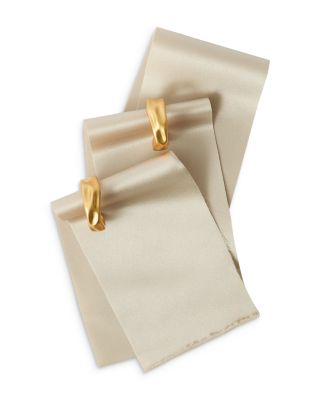 Halle Hammered C Hoop Earrings