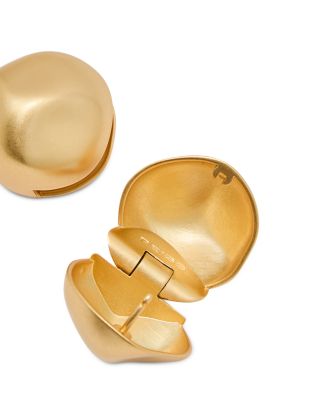 Tiara Sculptural Sphere Front to Back Earrings