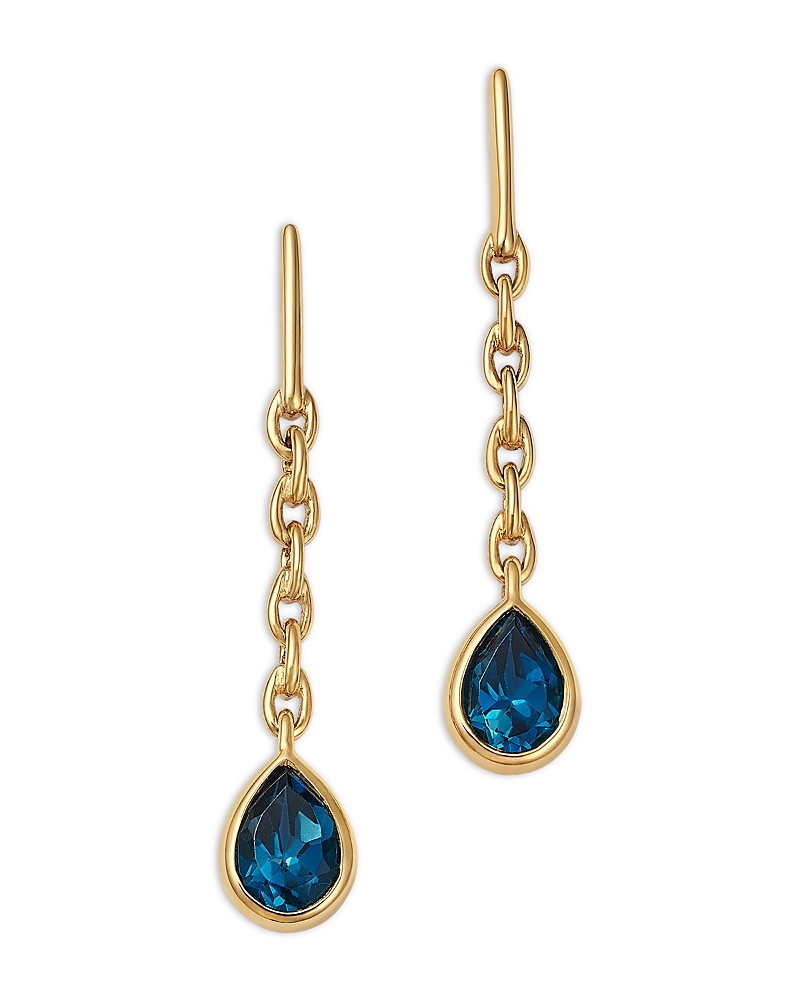 Bloomingdale's Fine Collection London Blue Topaz Drop Earrings in 14K Yellow Gold