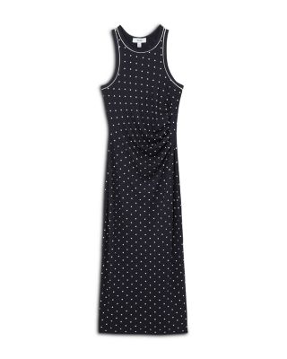 Spotted Jersey Racerback Dress