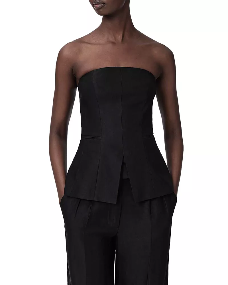 Allsaints Charley Strapless Top