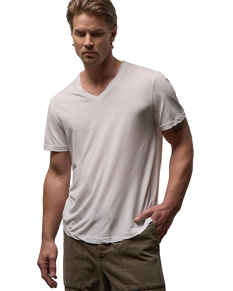 James Perse Clear Jersey V Neck Tee