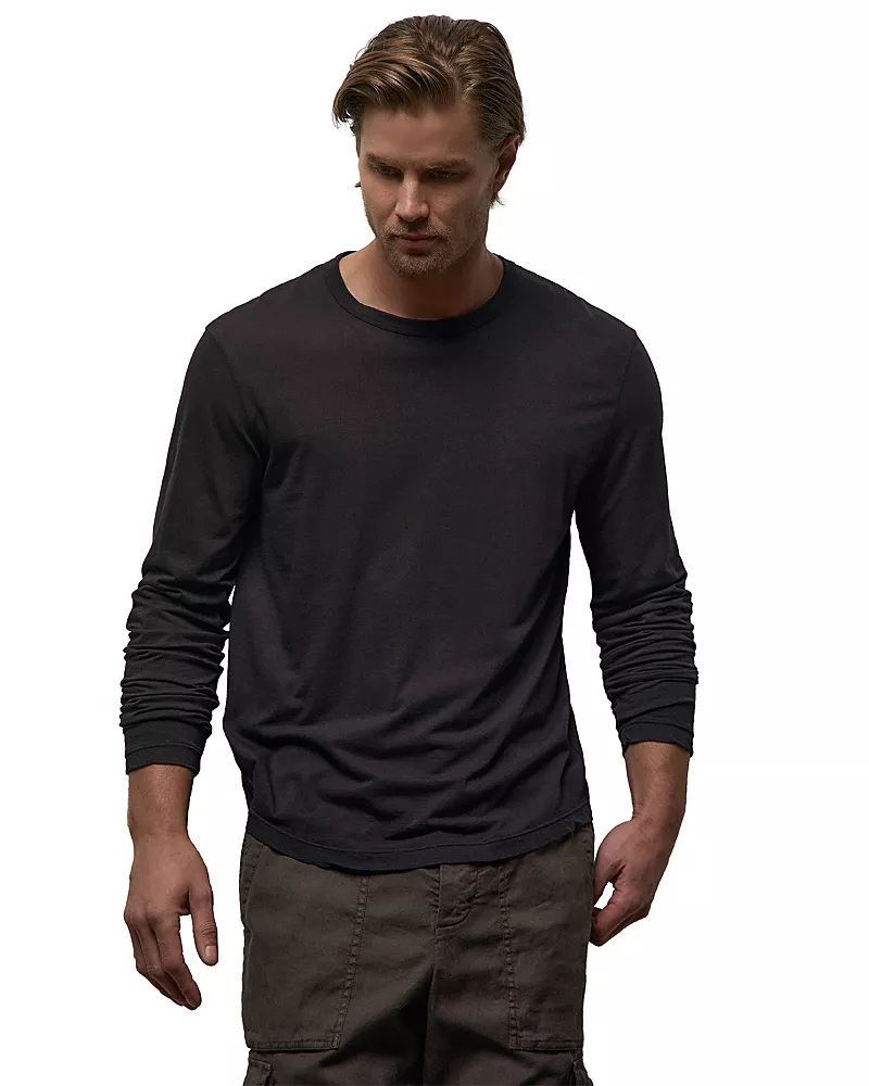 James Perse Shirttail Hem Crew Tee