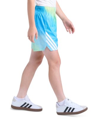 Boys' Elastic Waistband Printed Woven 3-Stripes Shorts - Big Kid