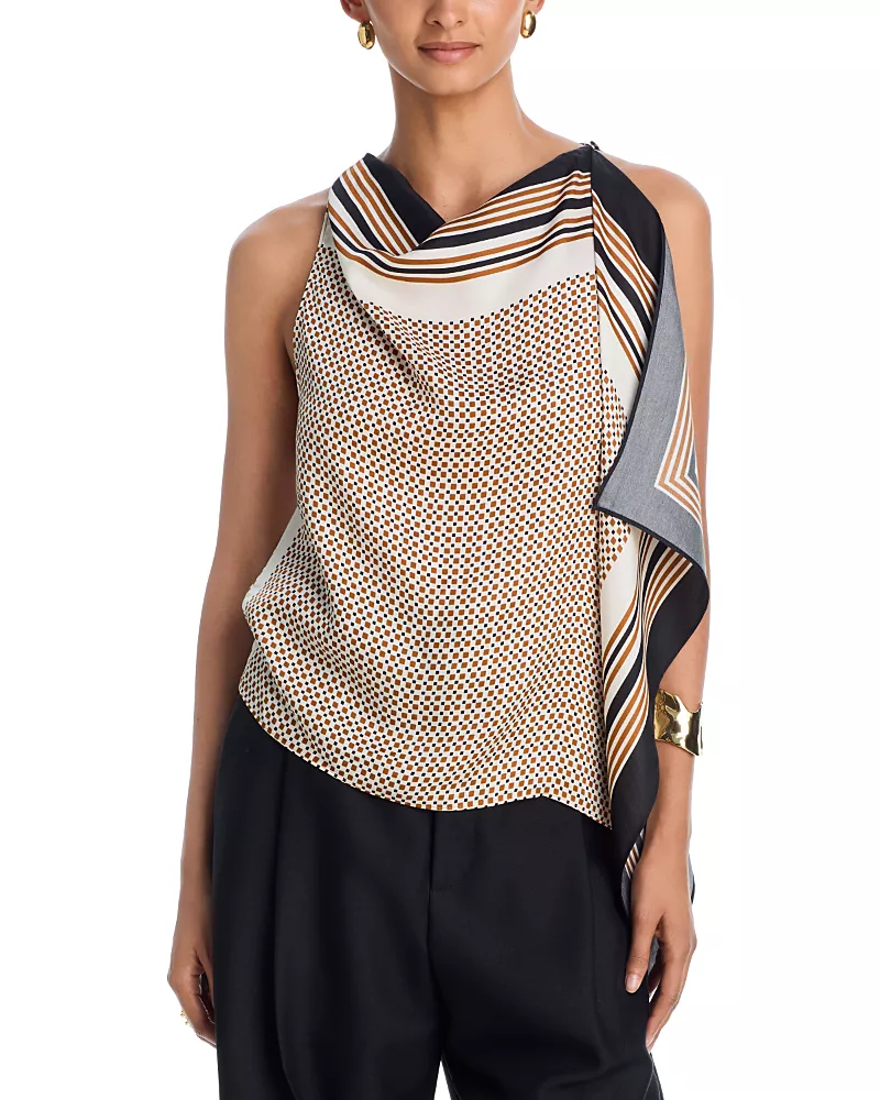 A. l.c. Kit Draped Top