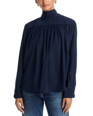 Danielle Silk Turtleneck Blouse 
