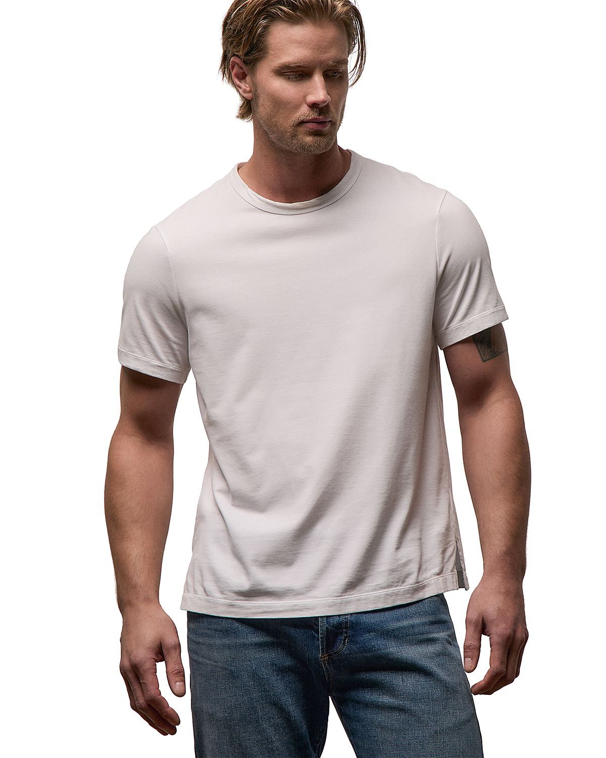 James Perse Heavy Luxe Jersey Crew Tee