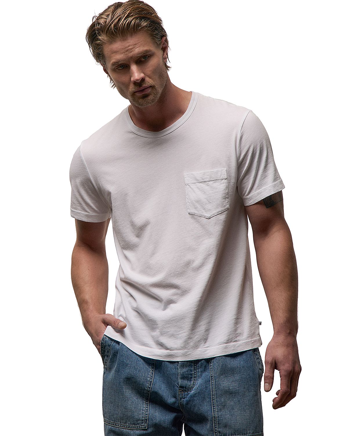James Perse Lightweight Jersey Pocket Tee
