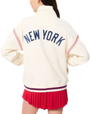 Baseball Stitch Quarter Zip Sweatshirt