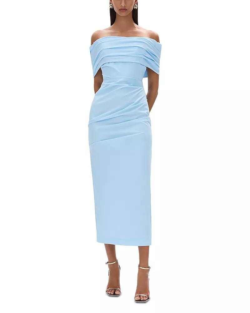 Rachel Gilbert Camille Off-the-Shoulder Dress