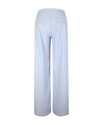  Reva Pinstripe Single Pleat Pants