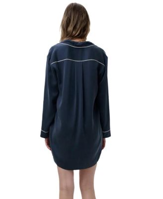Silk Sleep Shirt Dress
