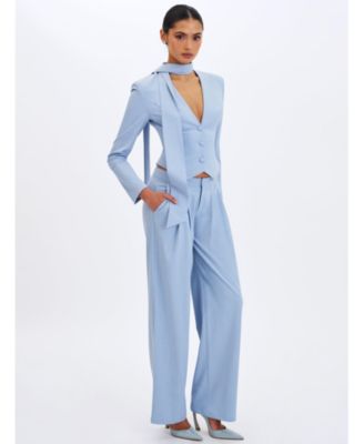  Renley Pinstripe Peplum Blazer