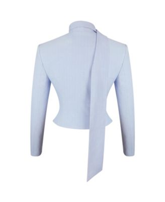  Renley Pinstripe Peplum Blazer