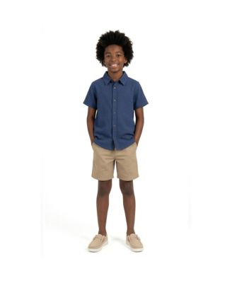 Boys' Basket Weave Buttondown Shirt - Big Kid