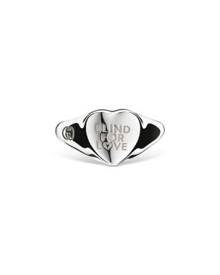 Sterling Silver Blind for Love Heart Ring