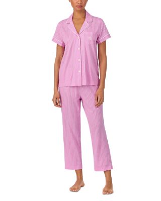 Short Sleeve Knit Pant Pajama Set