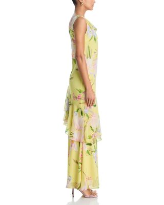 Asymmetric Chiffon Dress - Exclusive