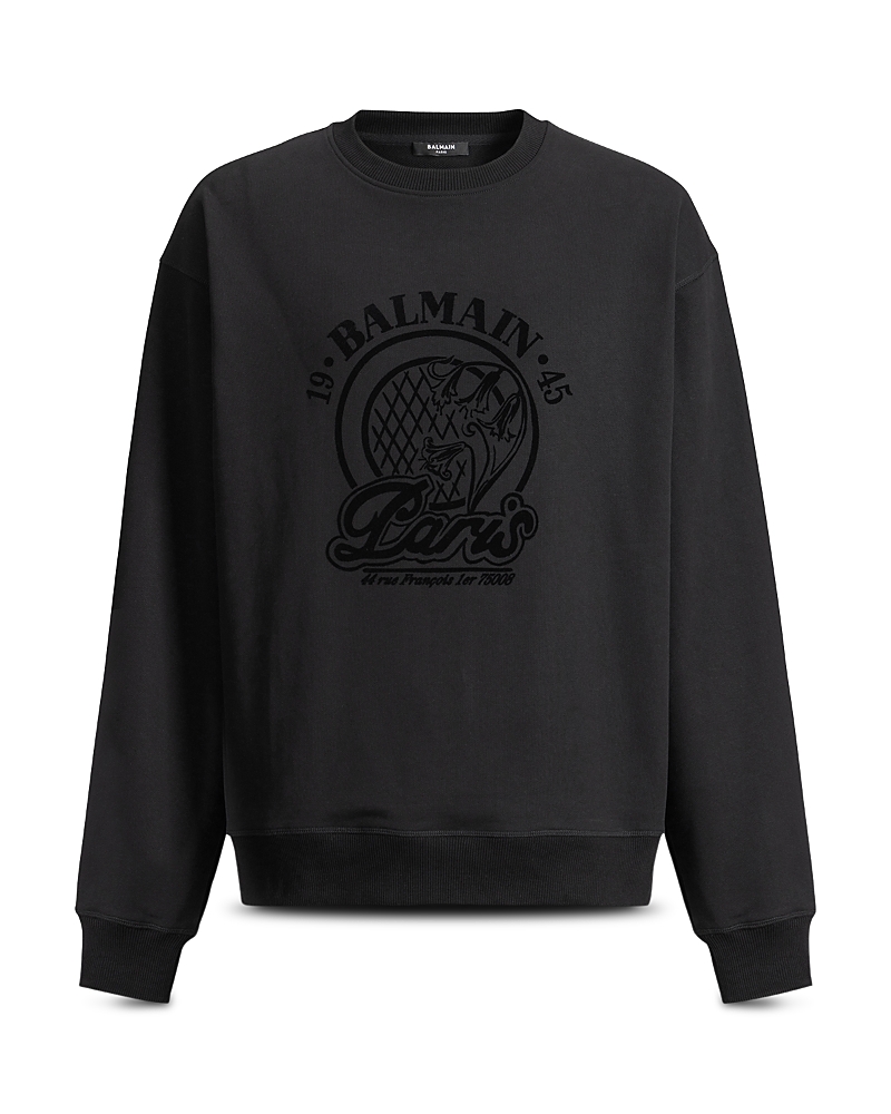Balmain 1945 Crewneck Logo Sweatshirt