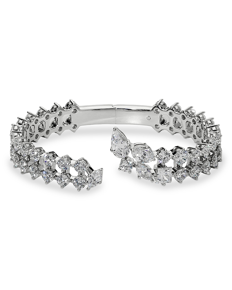Nadri Riviera Cz Bypass Statement Hinge Bracelet